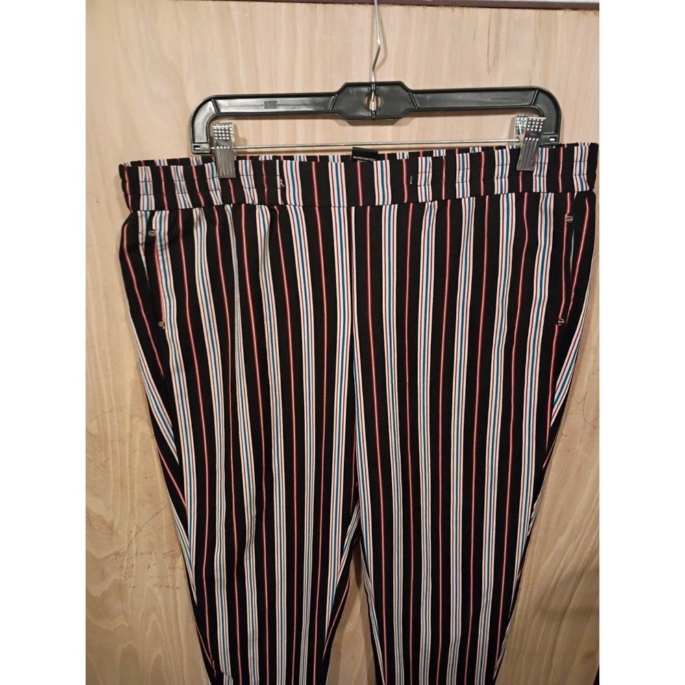 Flirtatious Women's StripesMulticolor Pull On Pants Size XL.